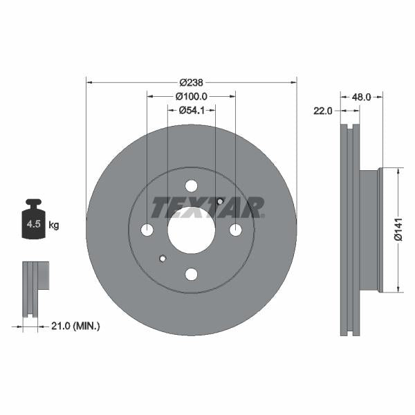 AUGER AUG55334 Brake Caliper Guide Bellow