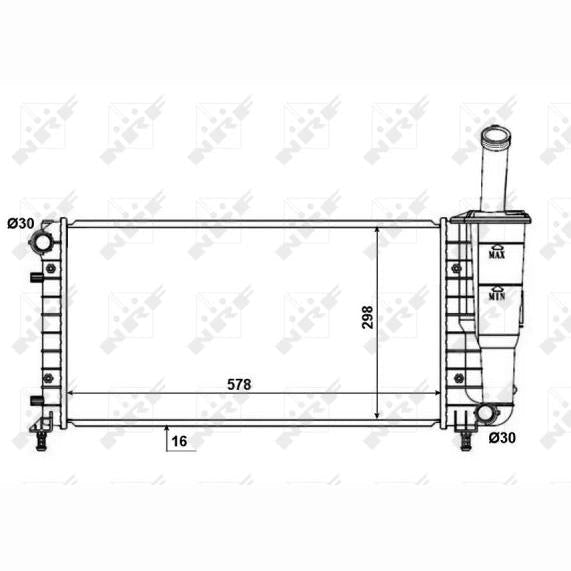 NRF NRF53601 Engine Radiator