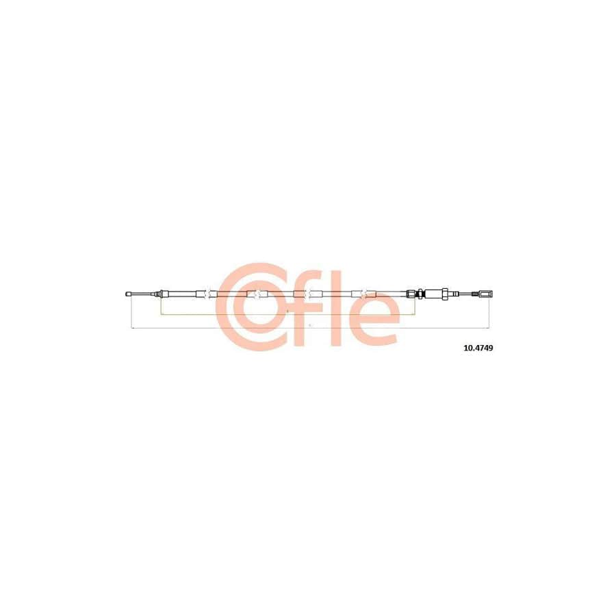 Cofle 10.4749 Hand Brake Cable for Fiat Ducato