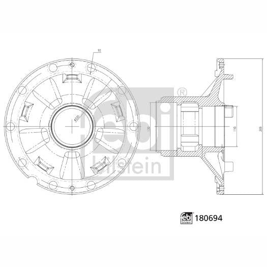 FEBI FE180694 Wheel Hub