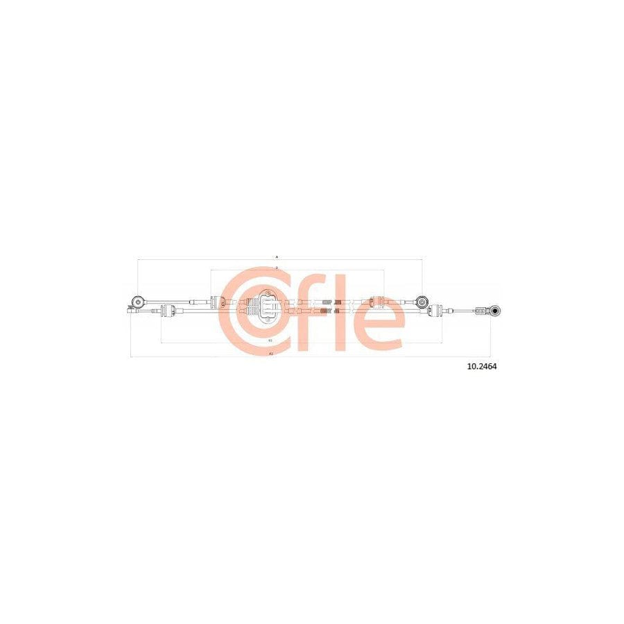 Cofle 92.10.2464 Cable, Manual Transmission for Ford Focus