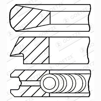 GOETZE 08-425000-00 Piston Ring Kit