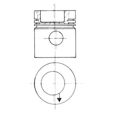 KOLBENSCHMIDT 93831610 Piston