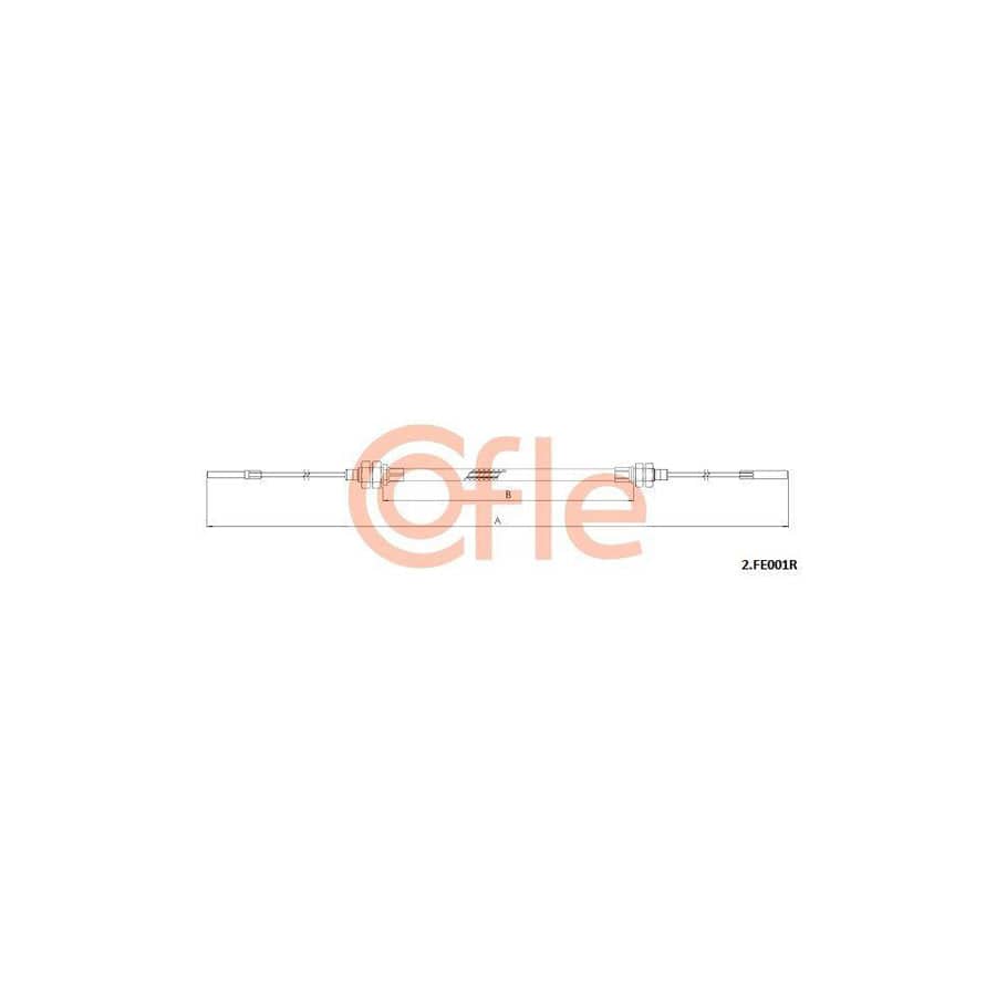 Cofle 2.Fe001R Clutch Cable for Ferrari Dino Gt4 (208/308)