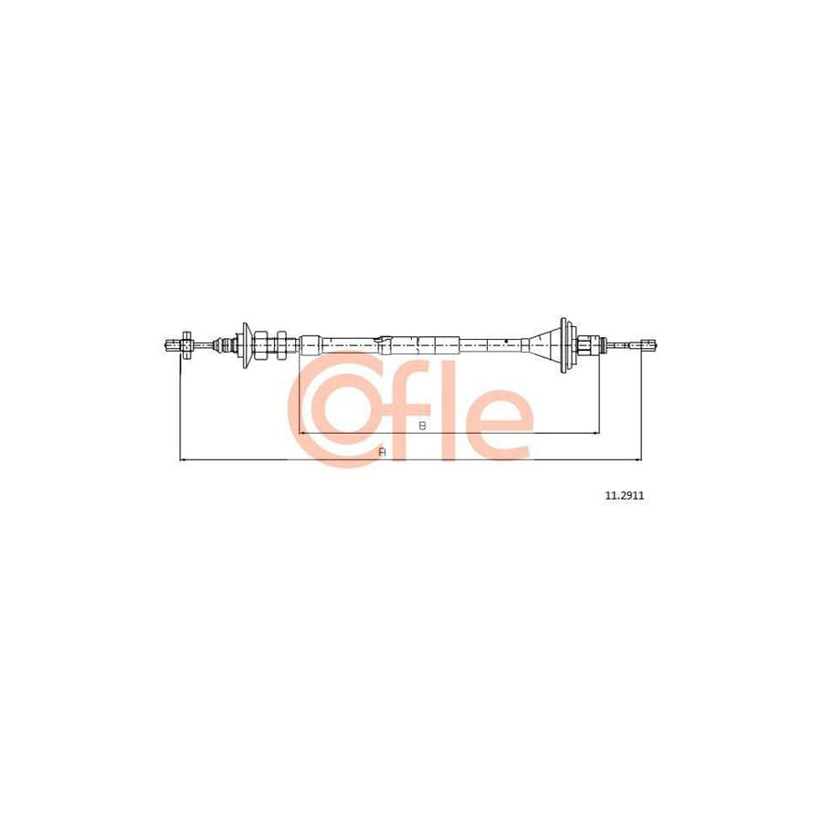 Cofle 11.2911 Clutch Cable for Renault Espace II (J63/S63)