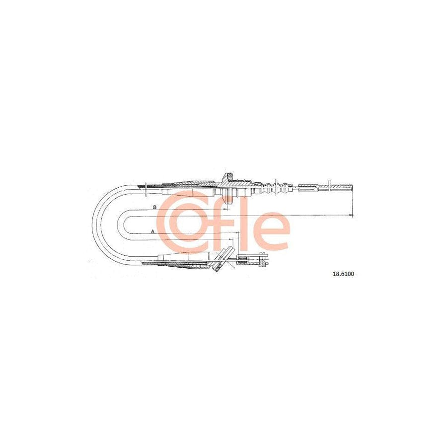 Cofle 18.6100 Clutch Cable