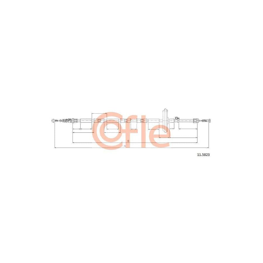 Cofle 92.11.5823 Hand Brake Cable