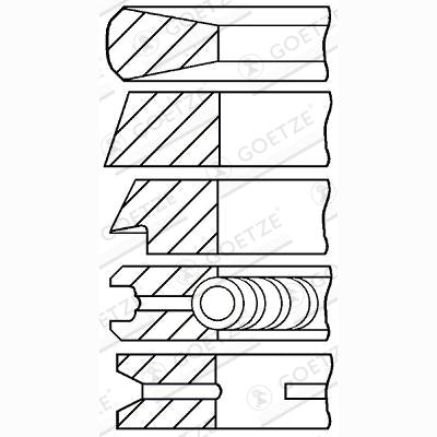 GOETZE 08-174309-10 Piston Ring Kit