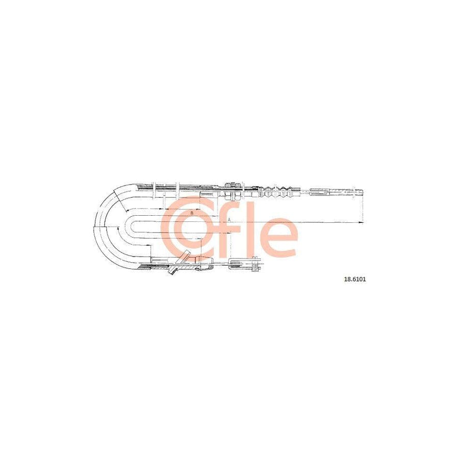 Cofle 18.6101 Clutch Cable for Suzuki Vitara