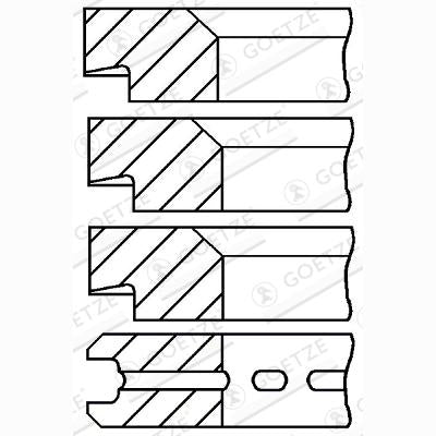 GOETZE 08-131900-00 Piston Ring Kit