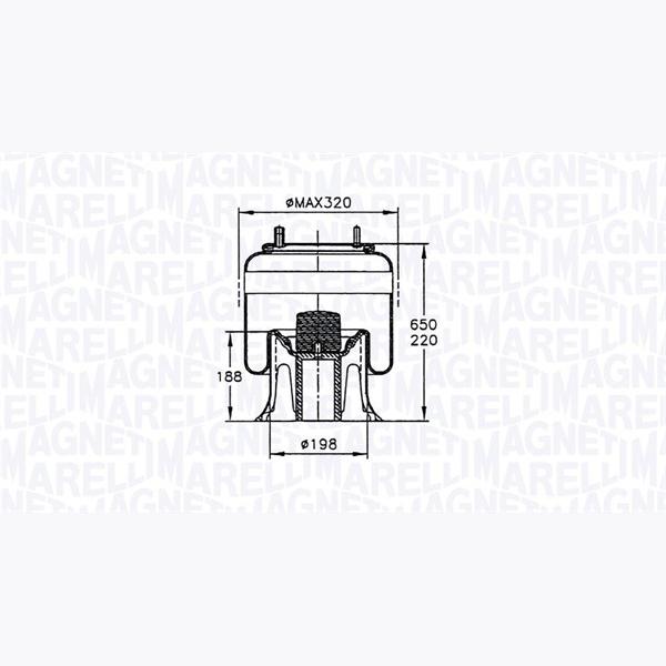 MAGNETI MARELLI 030607020153 Compressed-Air System Air Tank