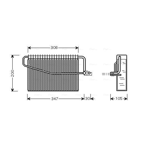 AVA COOLING MSV455AVA Air Conditioning Evaporator