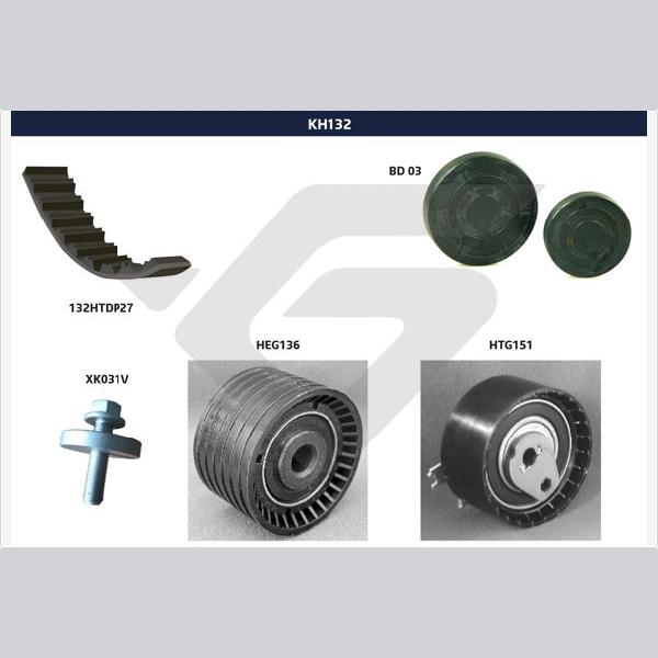 HUTCHINSON HUKH132 Timing Belt Set