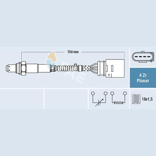 FAE AE77907 Lambda Sensor