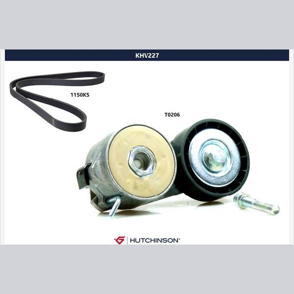 HUTCHINSON HUKHV227 V-Ribbed Belt Set