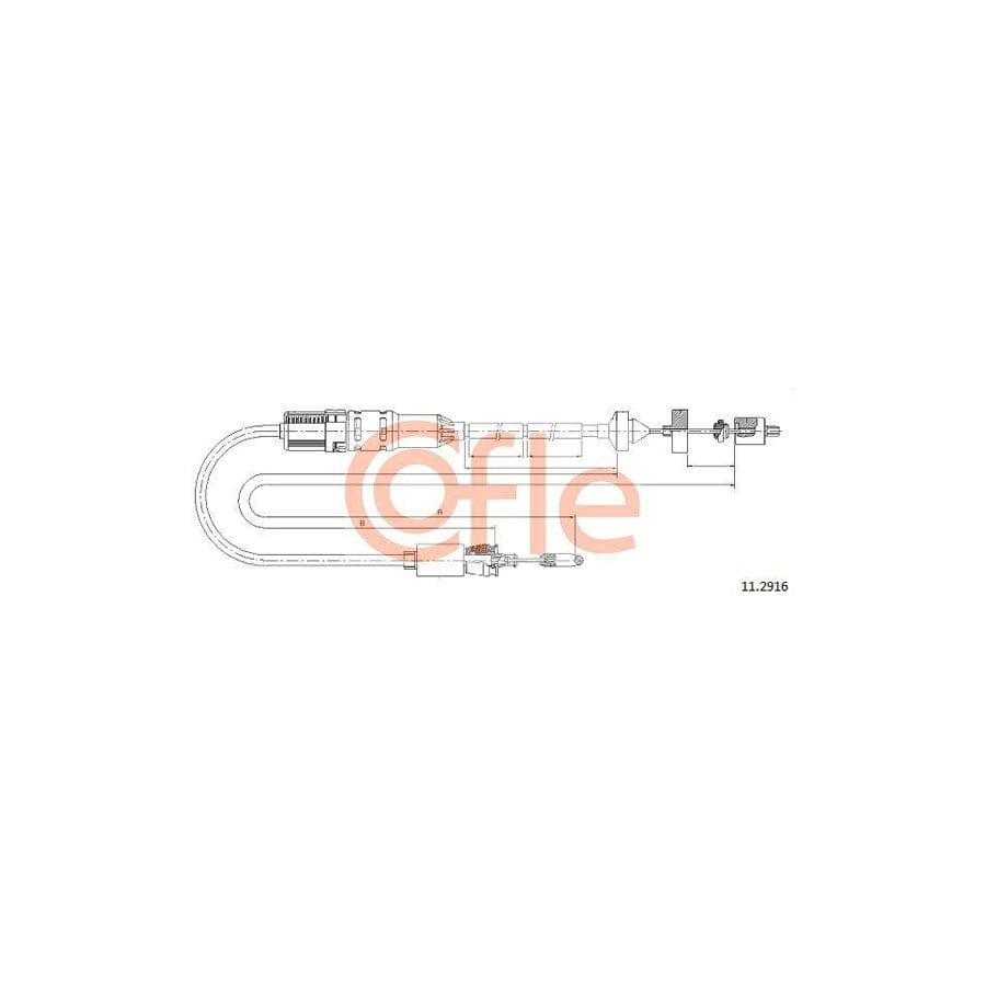 Cofle 11.2916 Clutch Cable for Renault Espace III (Je)