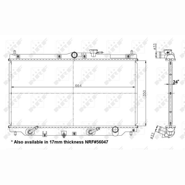 NRF NRF517722 Engine Radiator