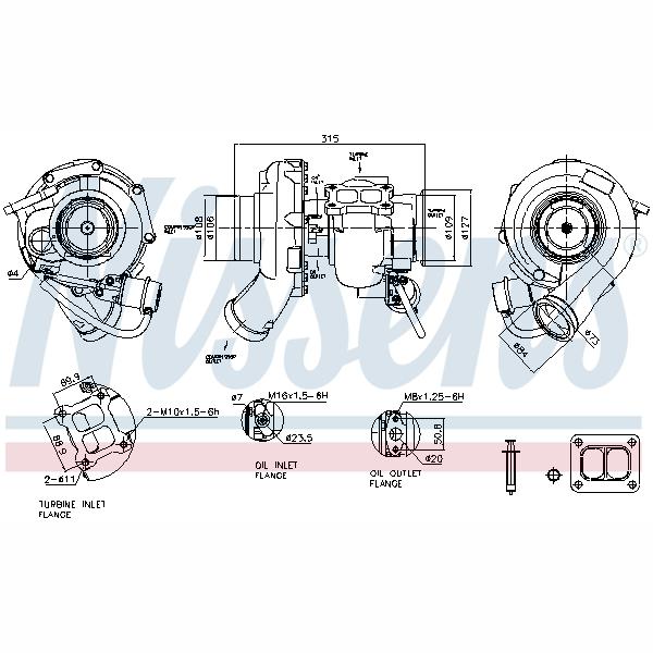 NISSENS NIS93677 Turbocharger