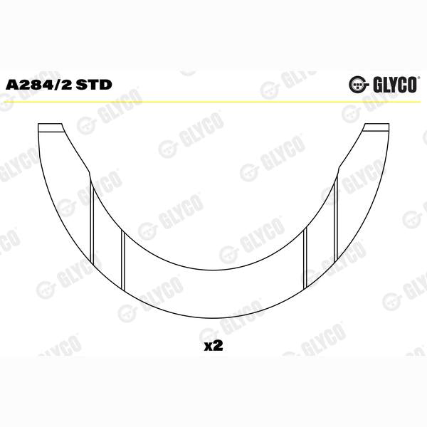 GLYCO A2842STD Crankshaft Thrust Washer