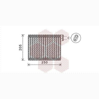 VAN WEZEL WEZ4000V352 Air Conditioning Evaporator