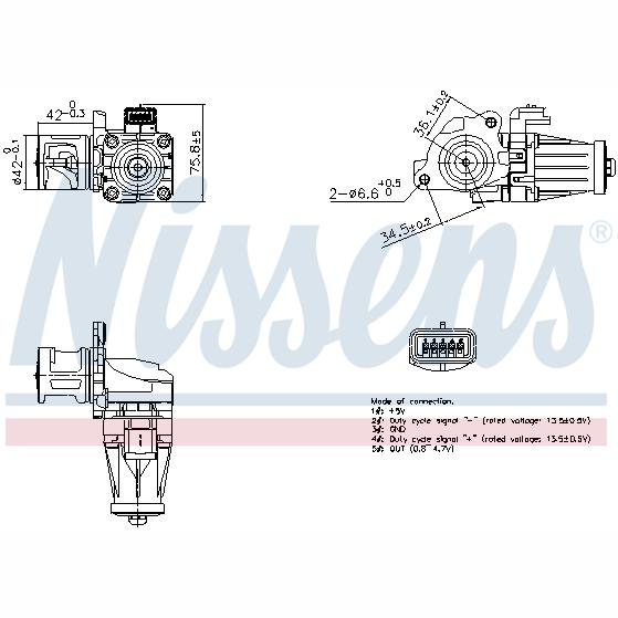 NISSENS NIS98376 Egr Valve