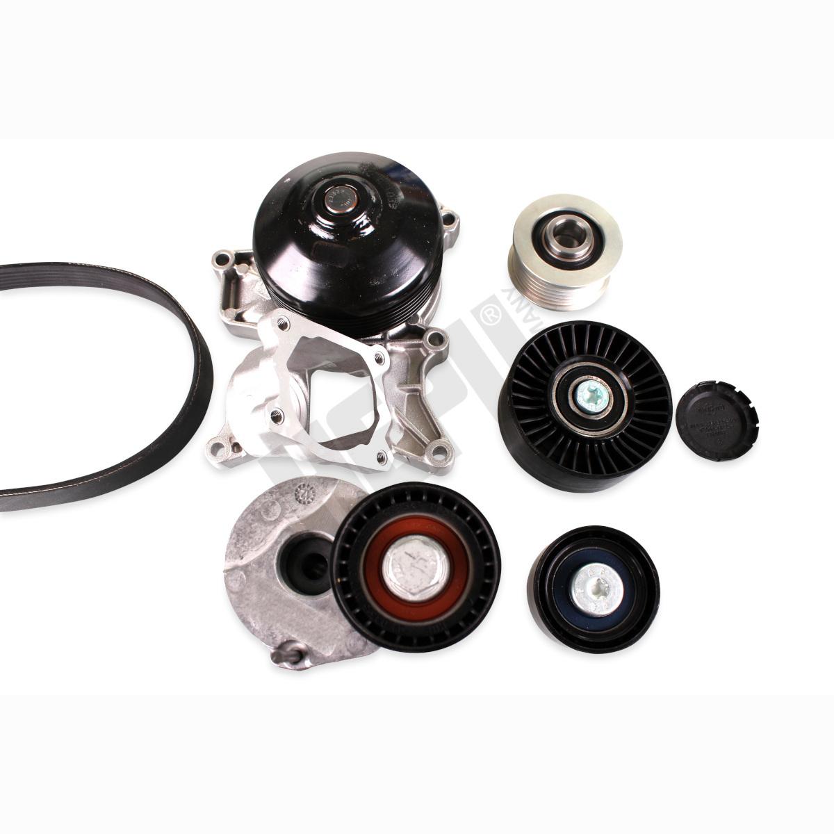 HEPU PK04210 Water Pump + V-Ribbed Belt Kit