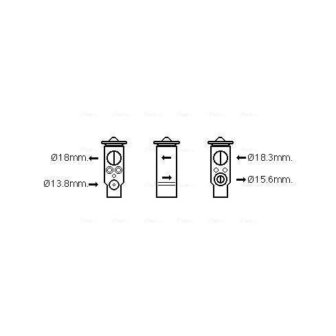 AVA COOLING BW1437AVA Air Conditioning Expansion Valve