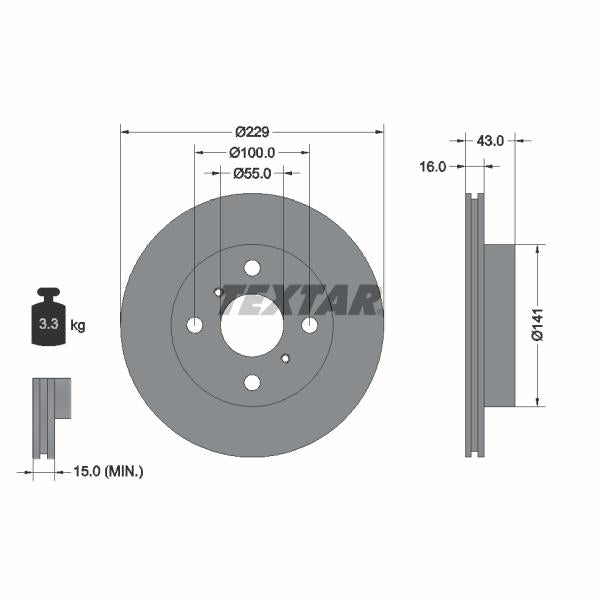 AUTOFREN SEINSA D7-244C Brake Caliper Guide Sleeve Kit