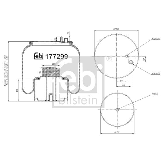 FEBI FE177299 Air Suspension Bellow