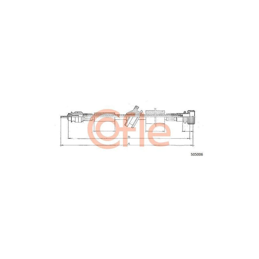 Cofle S05006 Speedometer Cable Suitable for Mercedes-Benz W123 Estate (S123)