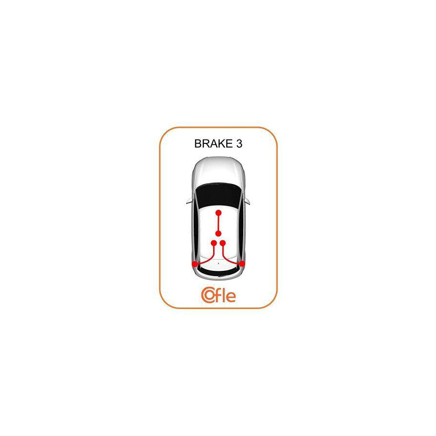 Cofle 17.2036 Hand Brake Cable for Mitsubishi Carisma