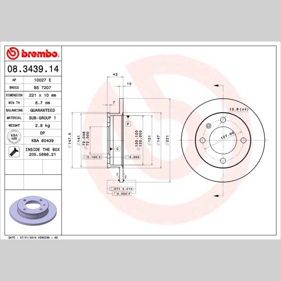 WABCO 12999719VT Disc Brake Caliper Repair Kit