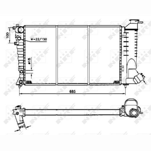 NRF NRF58233 Engine Radiator