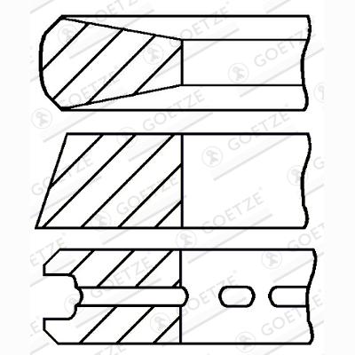 GOETZE 08-431600-00 Piston Ring Kit