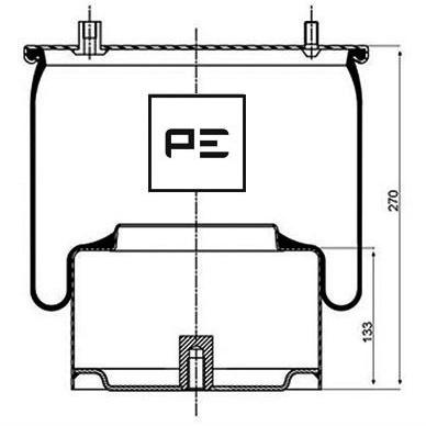 PETERS 084.052-73 Air Suspension Bellow