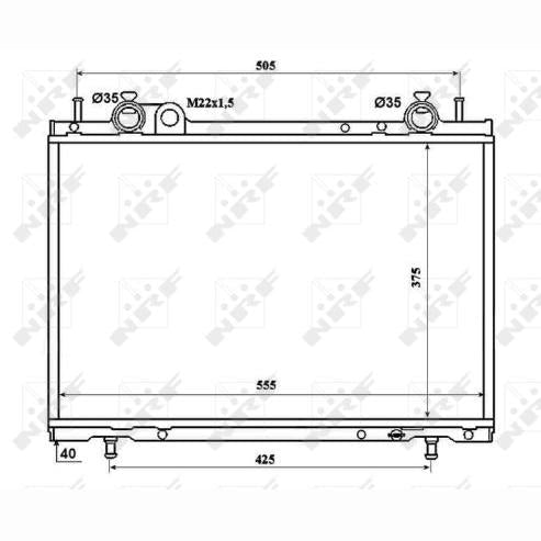 NRF NRF53201 Engine Radiator