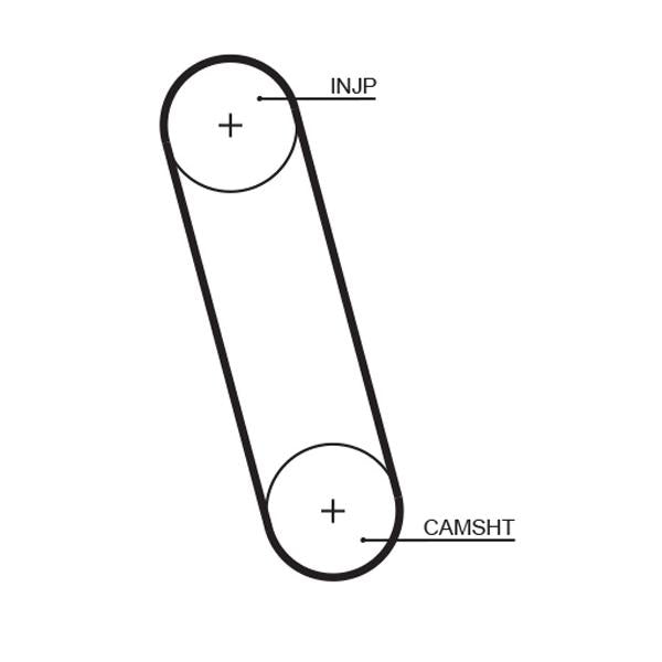 GATES GAT5100 Timing Belt