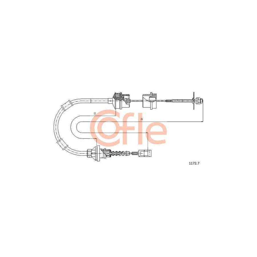Cofle 1172.7 Clutch Cable