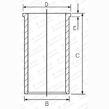 GOETZE 1402416000 Cylinder Liner