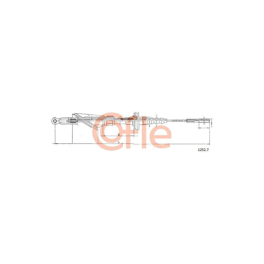 Cofle 1252.7 Clutch Cable for Fiat Uno Hatchback (146)