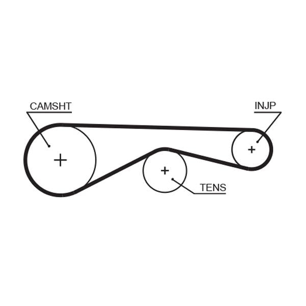 GATES GAT5677XS Timing Belt
