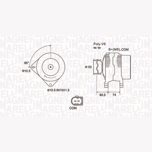 MAGNETI MARELLI 063731905010 Alternator