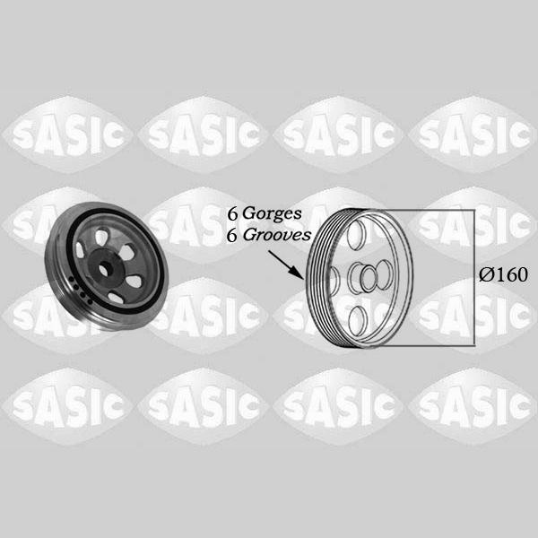 SASIC SAS2156053 Crankshaft Belt Pulley