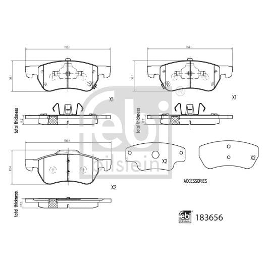 SBP MRK-069 Disc Brake Caliper Repair Kit