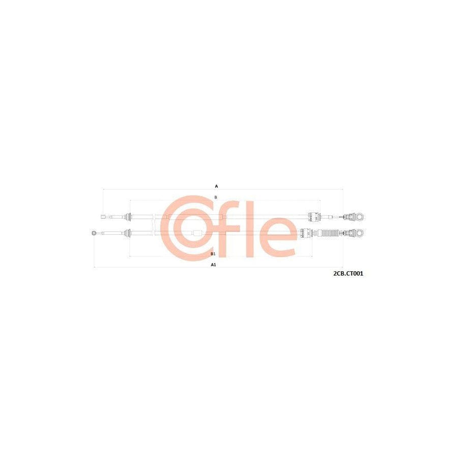 Cofle 2Cb.Ct001 Cable, Manual Transmission for Citroen C5