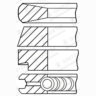 GOETZE 08-527900-00 Piston Ring Kit