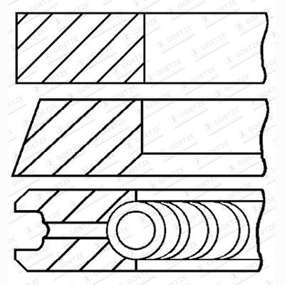 GOETZE 08-444100-00 Piston Ring Kit
