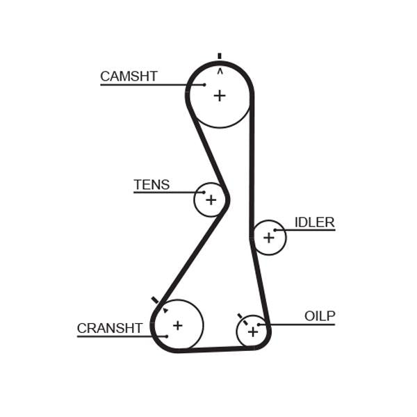 GATES GAT5481XS Timing Belt