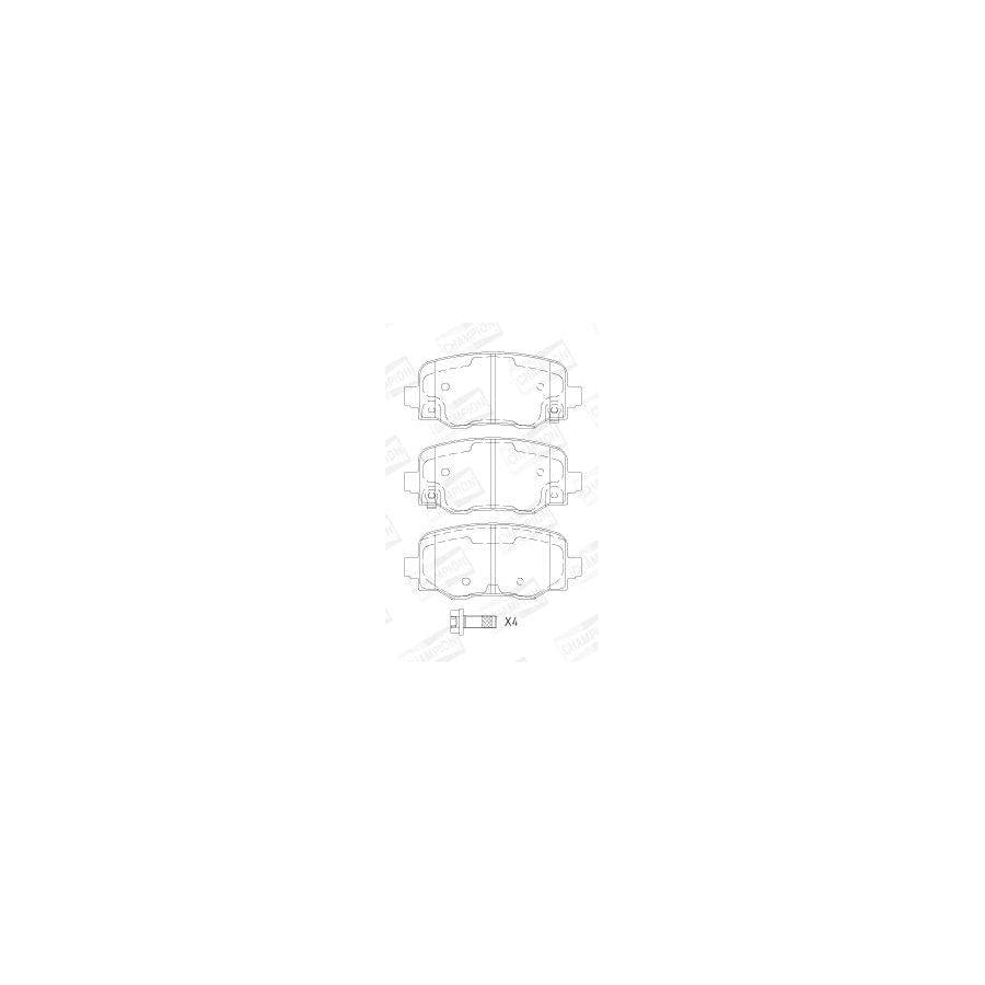 Champion 573693Ch Brake Pad Set