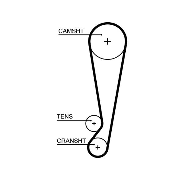 GATES GAT5664XS Timing Belt